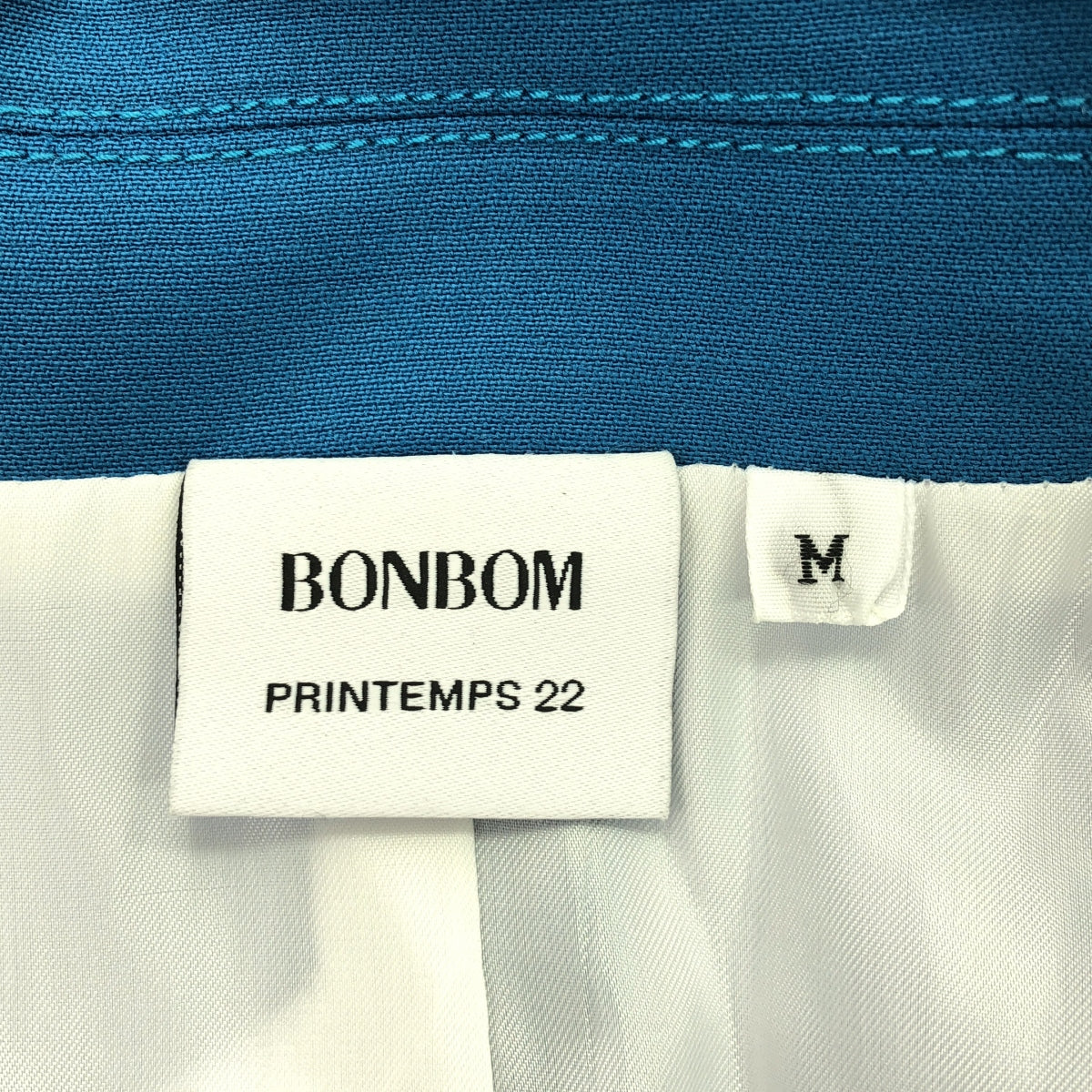 【新品】  BONBOM / ボンボム | ウール ナイロン テーラード ジャケット | M | ターコイズ | レディース