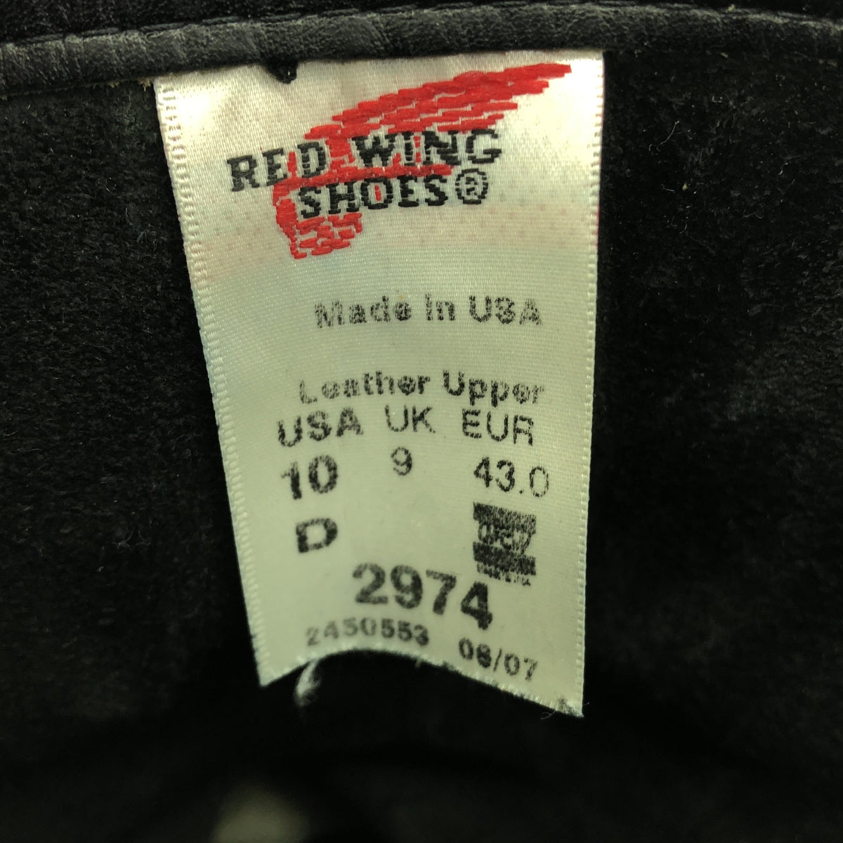 RED WING / 紅翼 | 2974 / 皮革工程師靴 / 皮鞋 | US9 | 男款