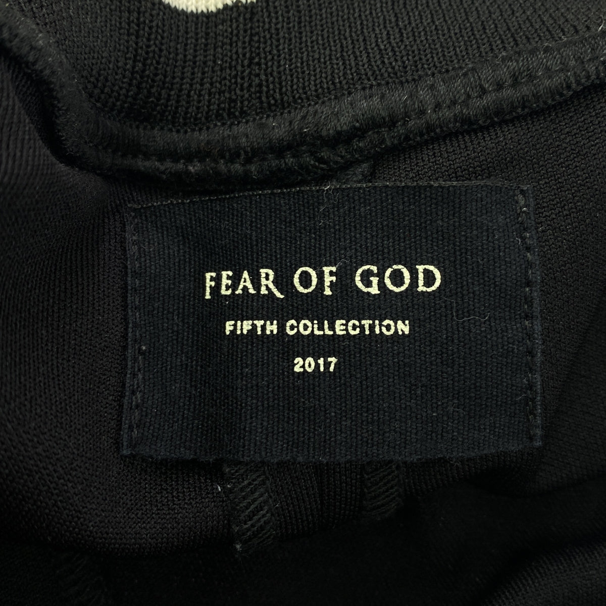 敬畏上帝 | 2017 | FIFTH COLLECTION 側拉鍊運動褲 | M |黑/白 |男士