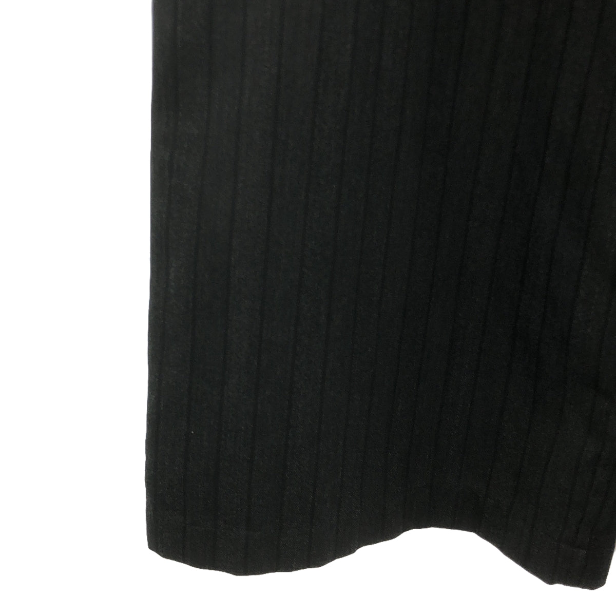 [新] Cristaseya / Cristaseya | 2024秋冬 | #23 超大褲 - 日本羊毛斜紋大褲 |加大尺碼 |黑色條紋 |男士