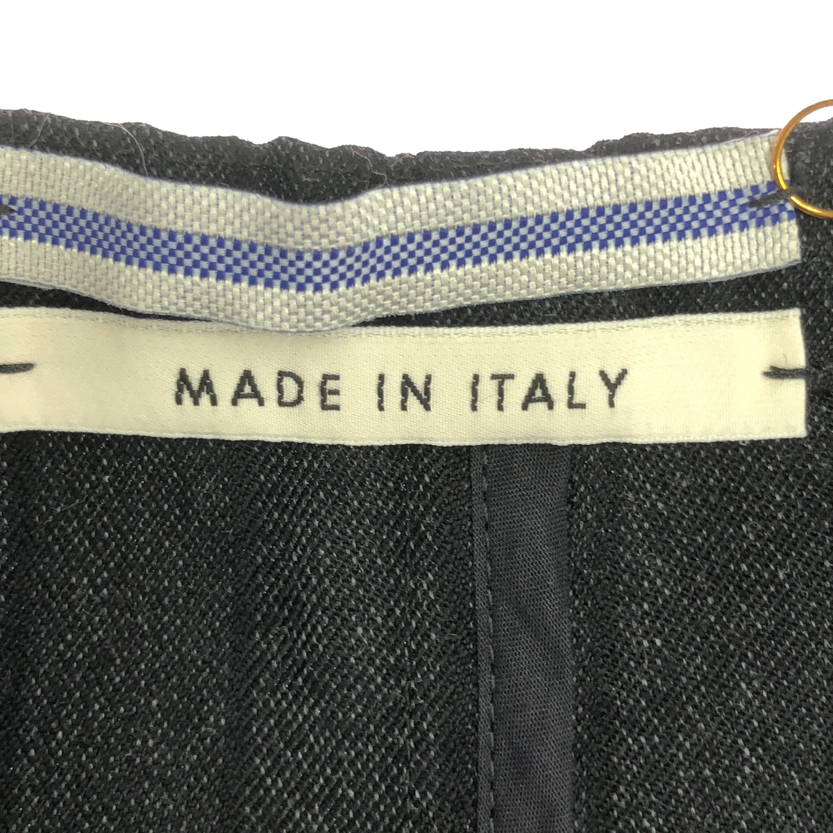 [新] Cristaseya / Cristaseya | 2024秋冬 | #23 超大褲 - 日本羊毛斜紋大褲 |加大尺碼 |黑色條紋 |男士