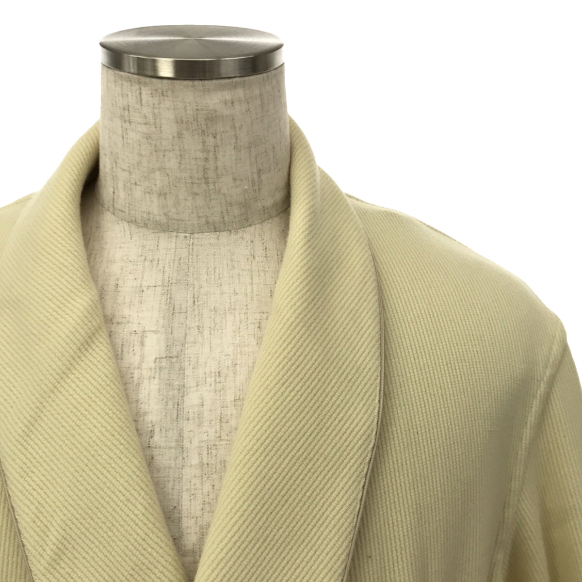 [Good Condition] HOMELESS TAILOR | 2021AW | SHORT ROBE Shawl Collar Robe Coat | F | Natural | Men's