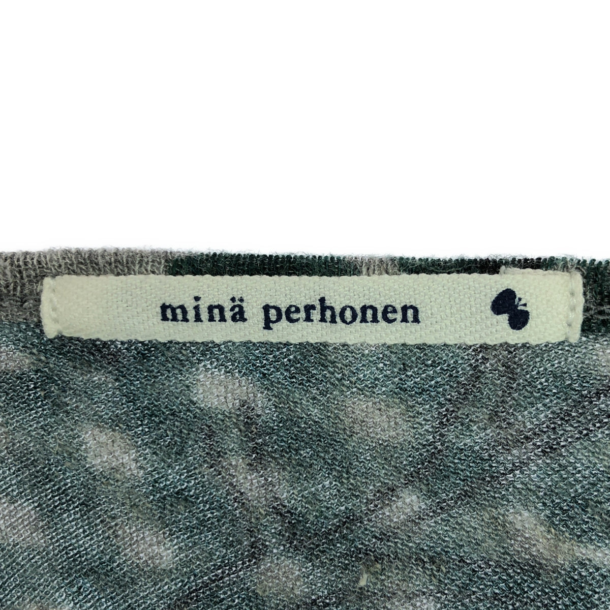 [狀況良好] mina perhonen | 2012春夏 |北森林人造絲剪裁和縫紉 | 36 |綠色 |女性的