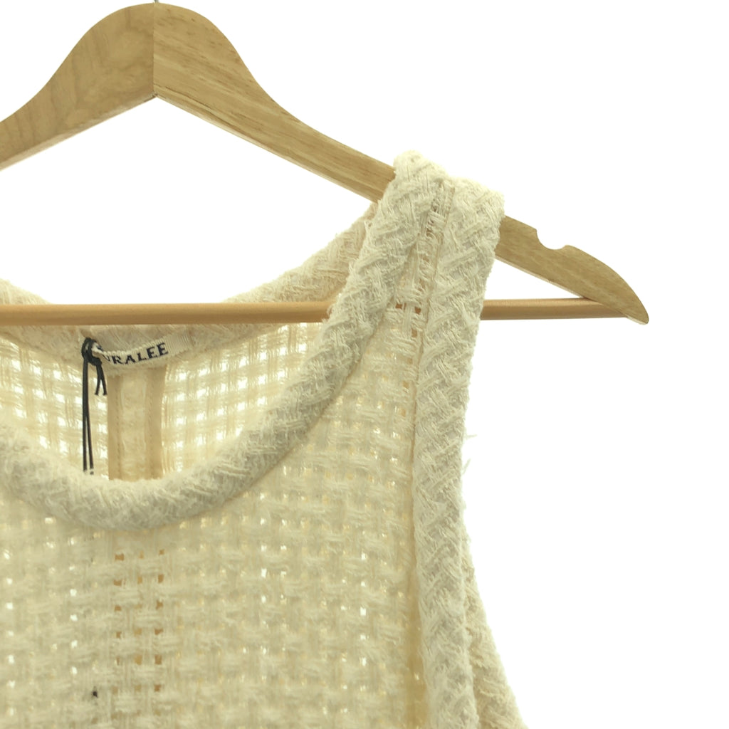 AURALEE / オーラリー | HOMESPUN SUMMER TWEED MESH DRESS メッシュ ノースリーブ ワンピース | 0 | レディース