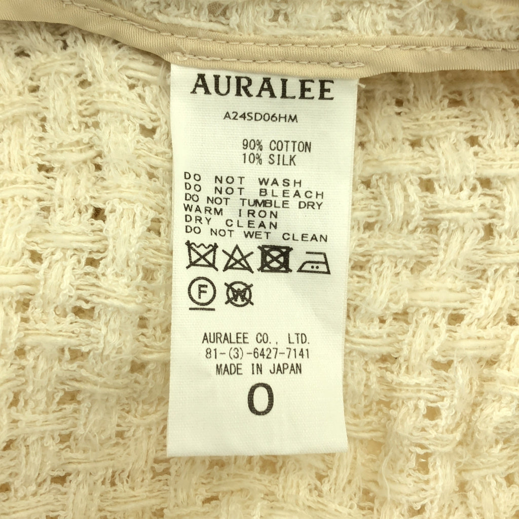 AURALEE / オーラリー | HOMESPUN SUMMER TWEED MESH DRESS メッシュ ノースリーブ ワンピース | 0 | レディース