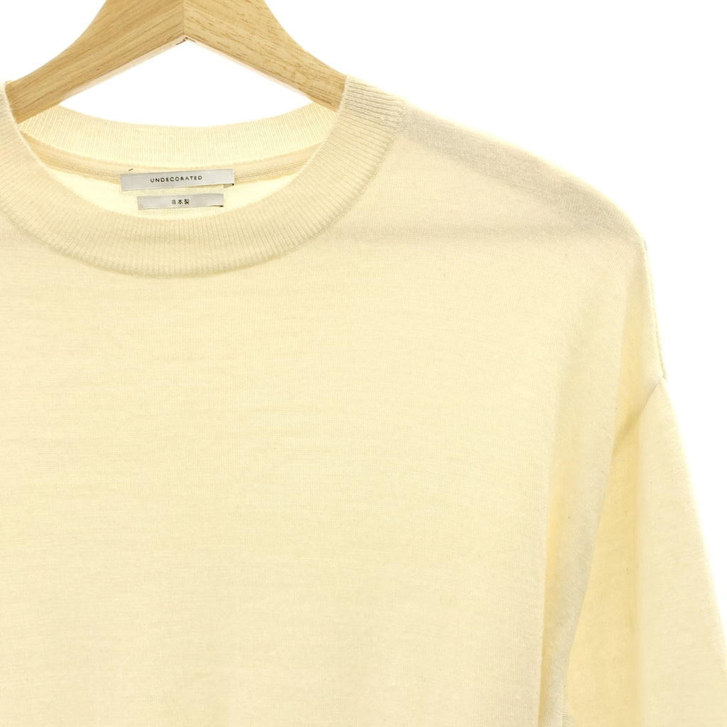 未裝飾 | 羊毛開衩套頭針織衫 | 0 |