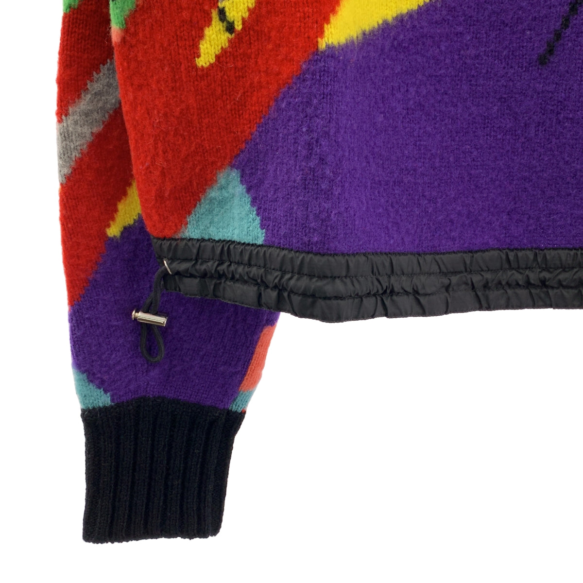 sacai / 사카이 | 2021AW | × KAWS 카우즈 콜라보 총 무늬 멀티 컬러 터틀넥 니트 | 1 | 여성