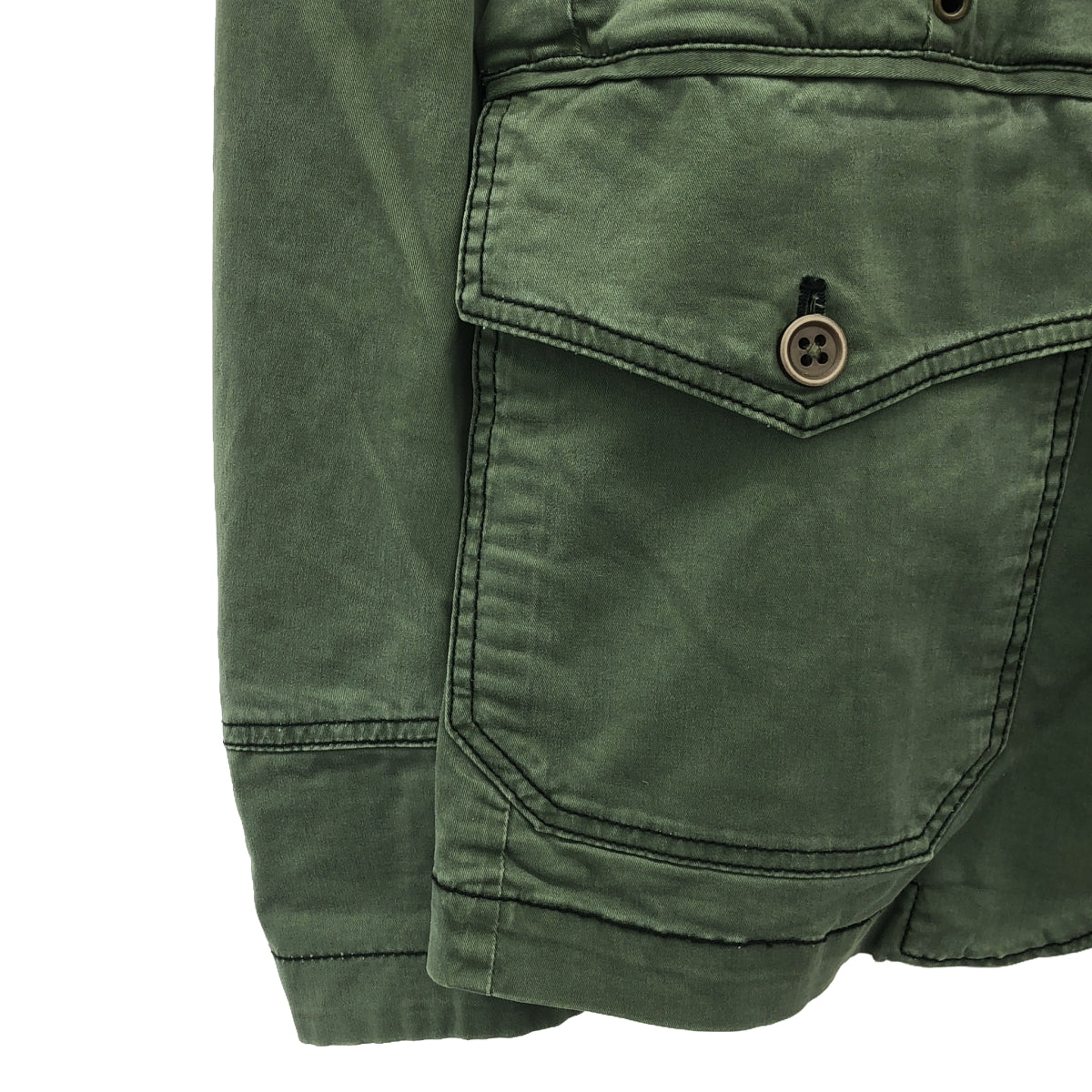 DIESEL / ディーゼル | ミリタリー ジャケット / 裏地付き | M | カーキ | メンズ