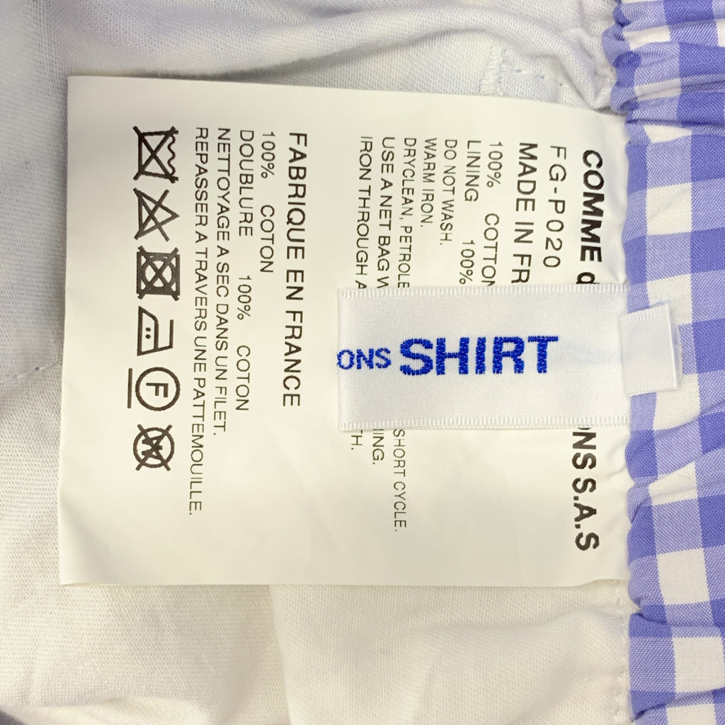 COMME des GARCONS SHIRT / コムデギャルソンシャツ | ギンガムチェック イージー テーパード パンツ | L | メンズ