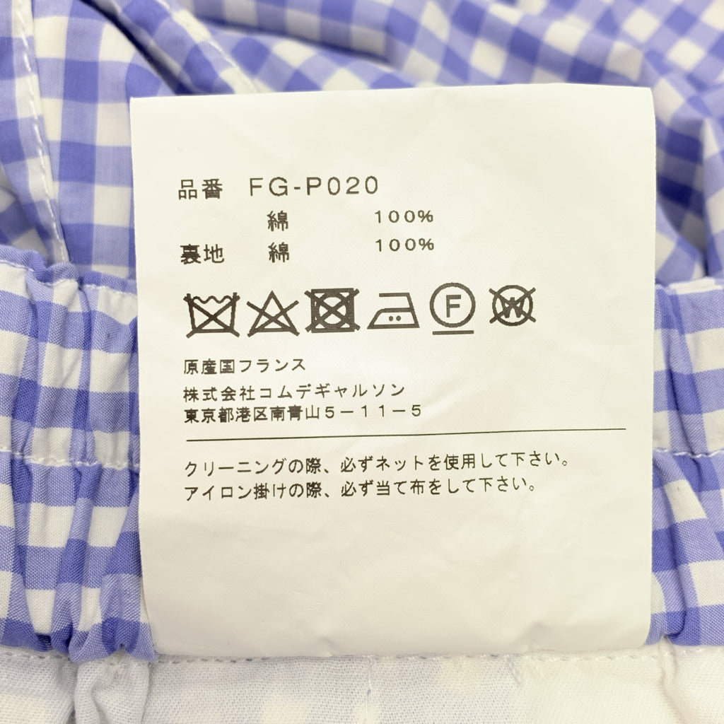 COMME des GARCONS SHIRT / コムデギャルソンシャツ | ギンガムチェック イージー テーパード パンツ | L | メンズ