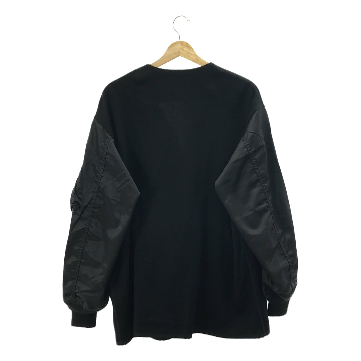 COMME des GARÇONS HOMME | 2023 秋冬 |棉質與尼龍條紋開襟衫 |尺寸 M |