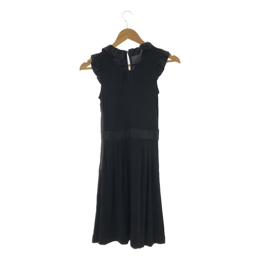 MARC BY MARC JACOBS | Silk-trimmed rayon ribbon-embellished dress | XS | Black | Women's