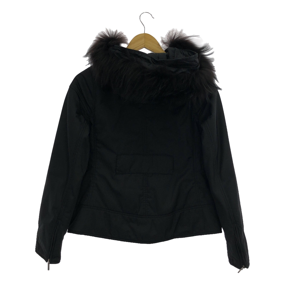 S MAX MARA | Hooded down jacket with fur | Size 36 | Women's