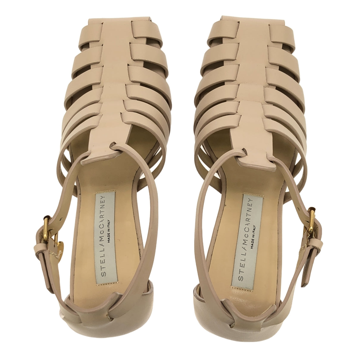 STELLA McCARTNEY / 스텔라 맥카트니 | COWBOY ECO ALTER MAT 스퀘어 투 검투사 웨지 솔 샌들 | 36 | 베이지 | 여성