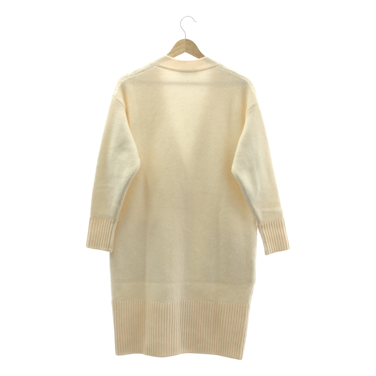 Cruciani | 羊絨真絲混紡V領長款針織開襟衫 | 38碼 | 女款