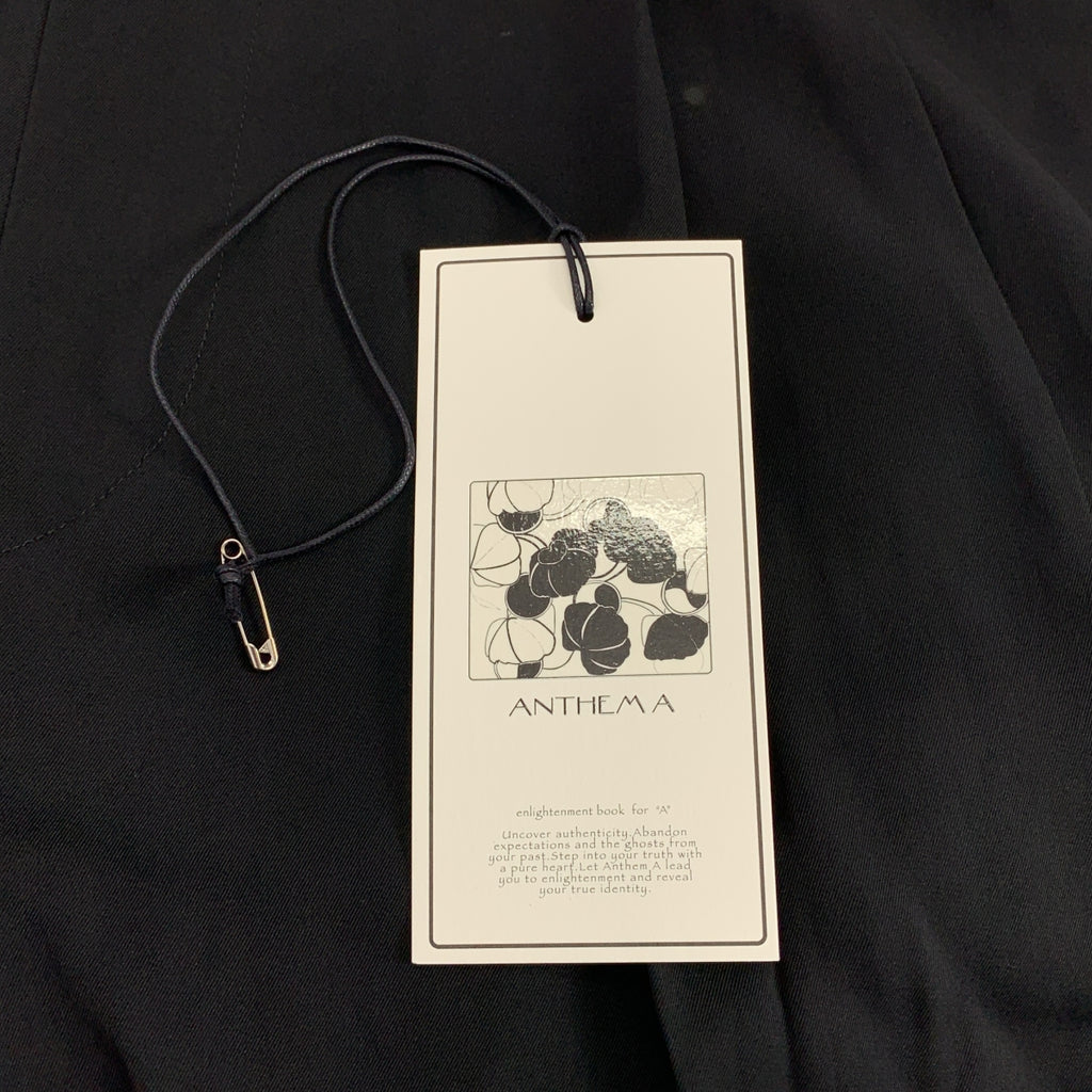 ANTHEM A | 絲滑黏膠纖維雙褶喇叭褲 / 人造絲雙褶抽繩寬鬆褲 | 0 | 男士