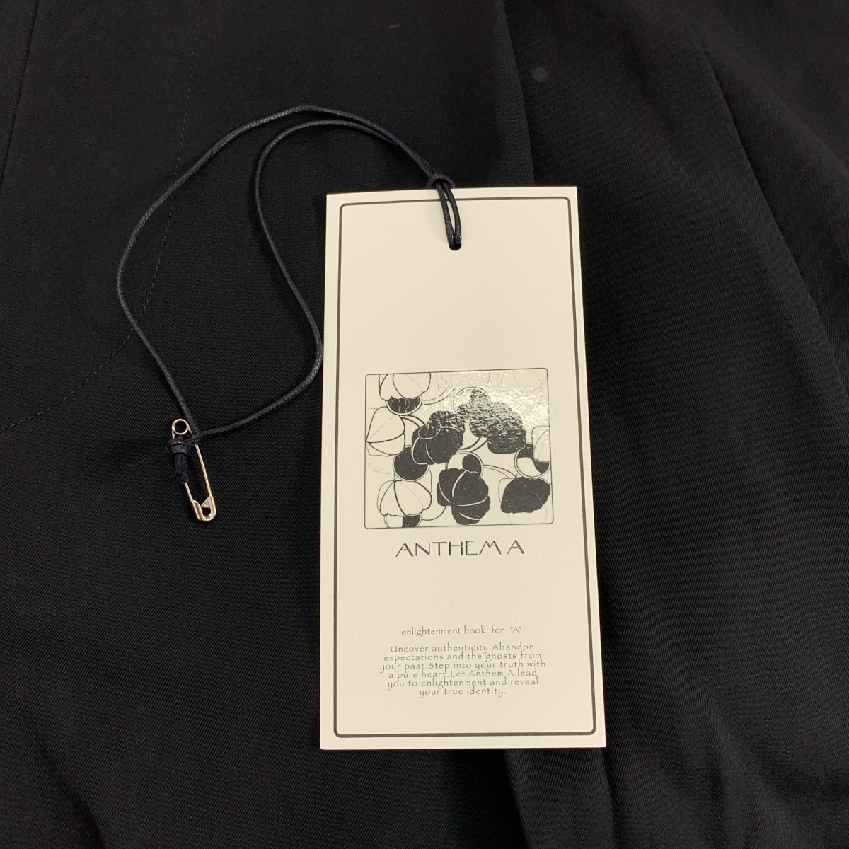 ANTHEM A | 絲滑黏膠纖維雙褶喇叭褲 / 人造絲雙褶抽繩寬鬆褲 | 0 | 男士