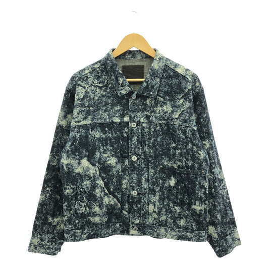 TAIGA TAKAHASHI / タイガタカハシ | Lot.703 Denim Jacket C.1920’S -Discharged Print / シンチバック デニムジャケット | 40 | メンズ