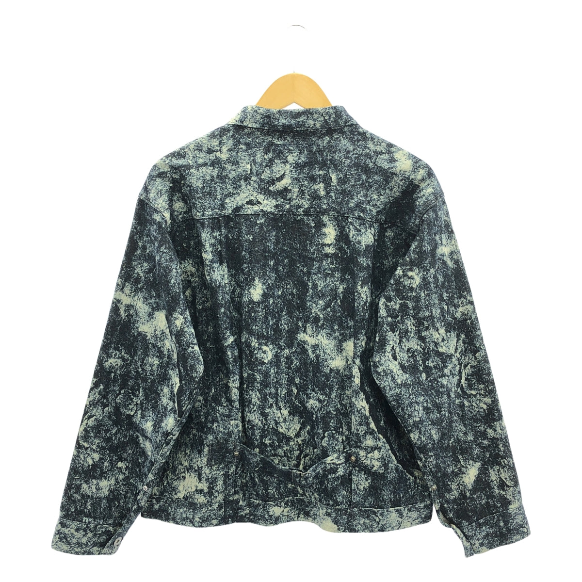 TAIGA TAKAHASHI / タイガタカハシ | Lot.703 Denim Jacket C.1920’S -Discharged Print / シンチバック デニムジャケット | 40 | メンズ