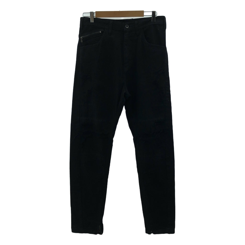 JULIUS / ユリウス | 2018AW | RIDER PANTS ダメージ加工 デニムパンツ | 1 | ブラック | メンズ