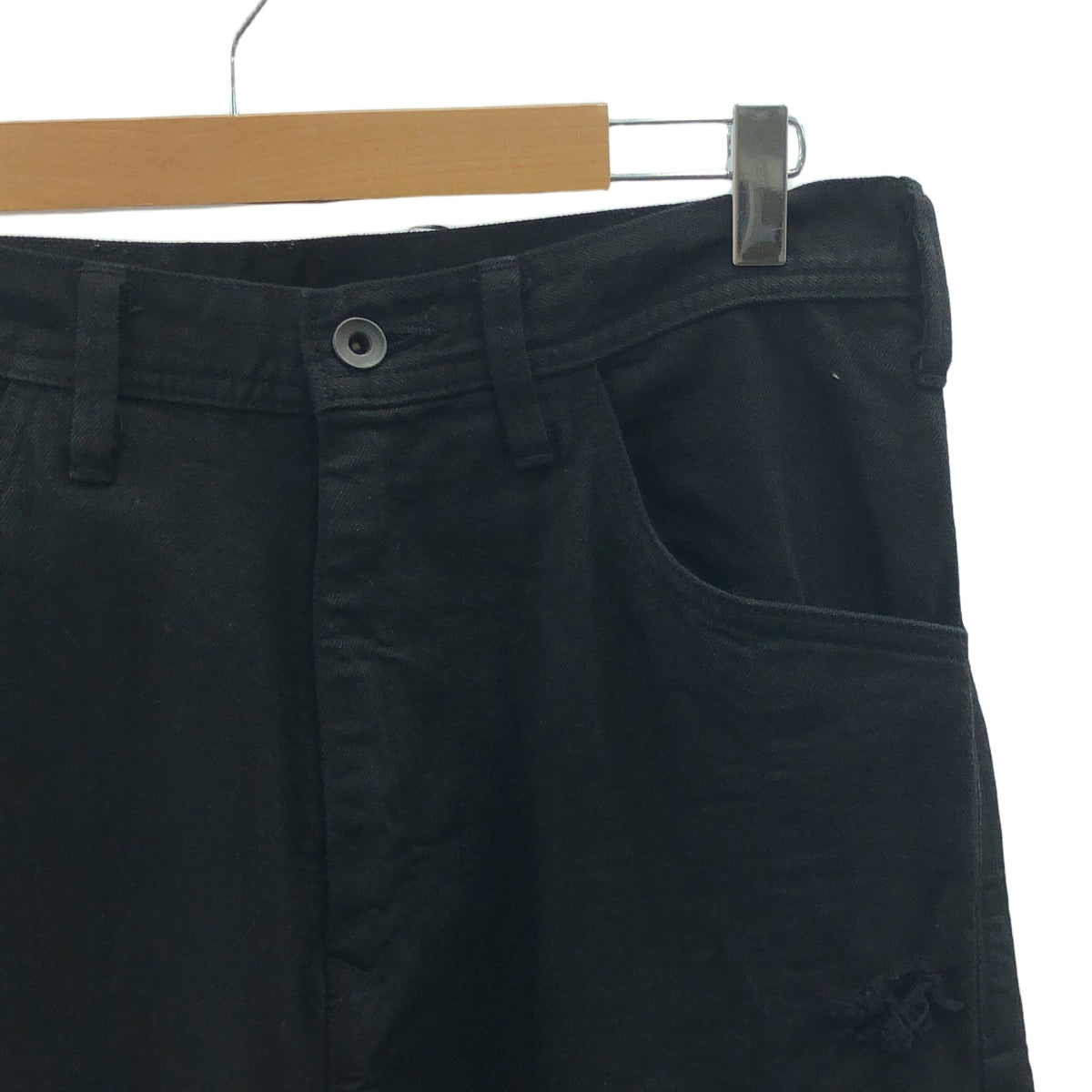 JULIUS / ユリウス | 2018AW | RIDER PANTS ダメージ加工 デニムパンツ | 1 | ブラック | メンズ
