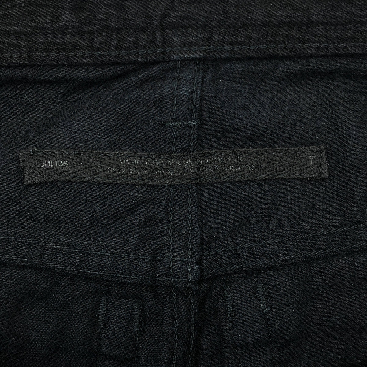 JULIUS / ユリウス | 2018AW | RIDER PANTS ダメージ加工 デニムパンツ | 1 | ブラック | メンズ