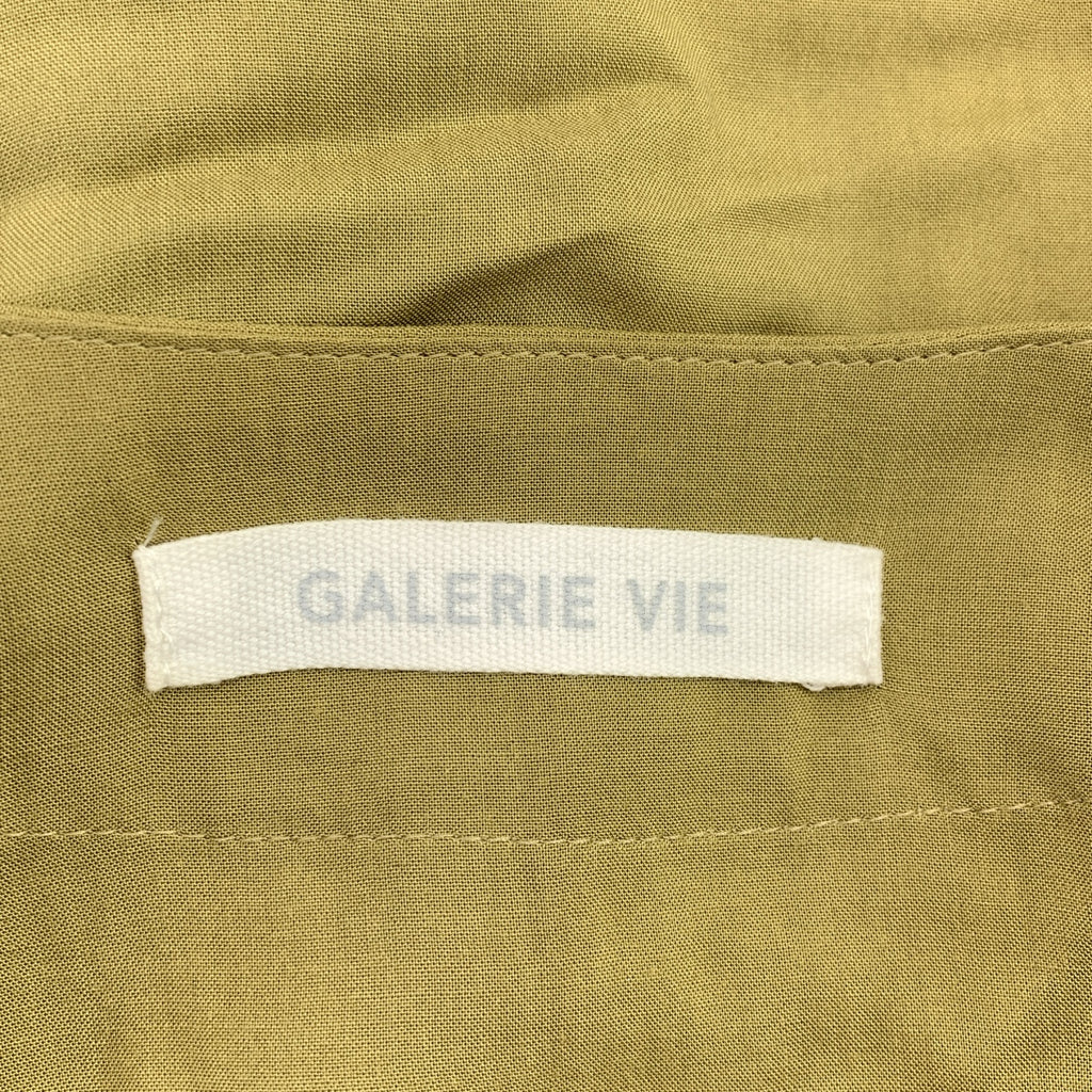 GALERIE VIE / ギャルリーヴィー | 2021SS | ウォッシャブルレーヨン オープンカラーワイドシャツ | 36 | カーキ系 | レディース