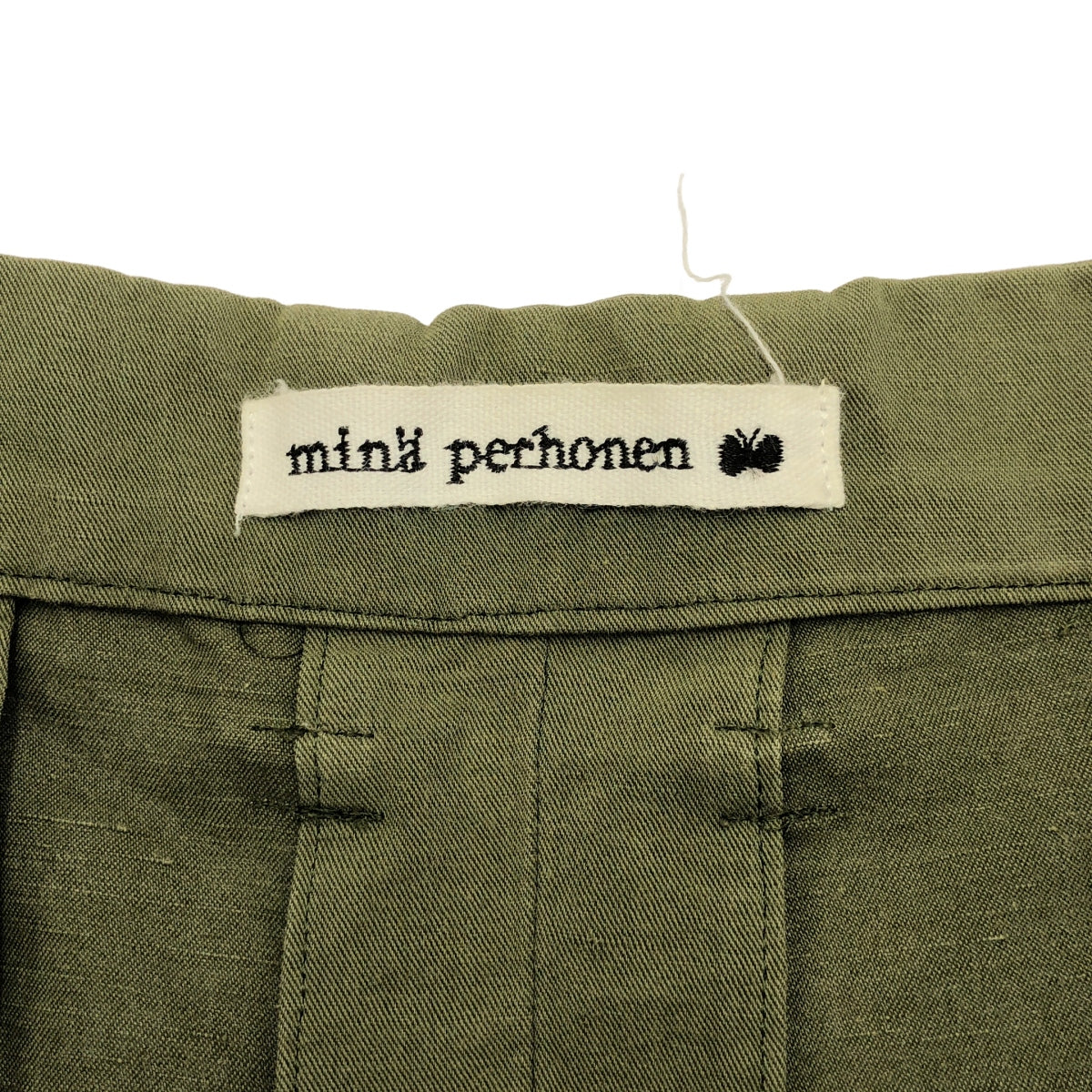 米娜·佩爾霍寧nessa 棉亞麻 2 褶錐形褲 | SHOPBOP尺寸 36 |橄欖|女性的