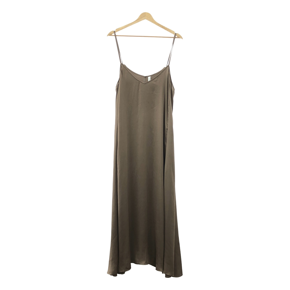 MUSE de Deuxieme Classe / ミューズドゥーズィーエムクラス | 2024AW | 【Col Pierrot/コルピエロ】Vintage satin cami ヴィンテージ サテン キャミ ワンピース | F | ブラウン | レディース