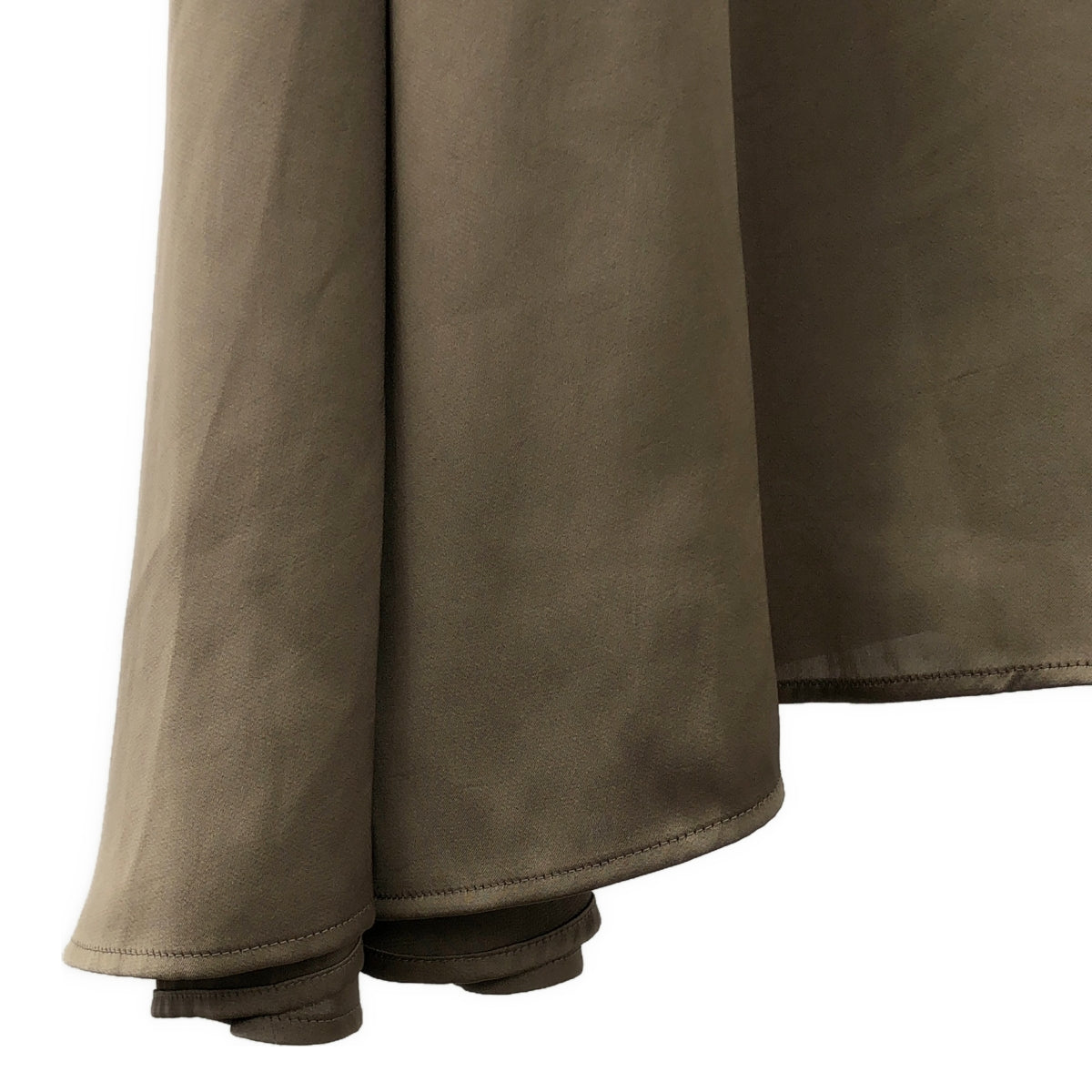 MUSE de Deuxieme Classe / ミューズドゥーズィーエムクラス | 2024AW | 【Col Pierrot/コルピエロ】Vintage satin cami ヴィンテージ サテン キャミ ワンピース | F | ブラウン | レディース