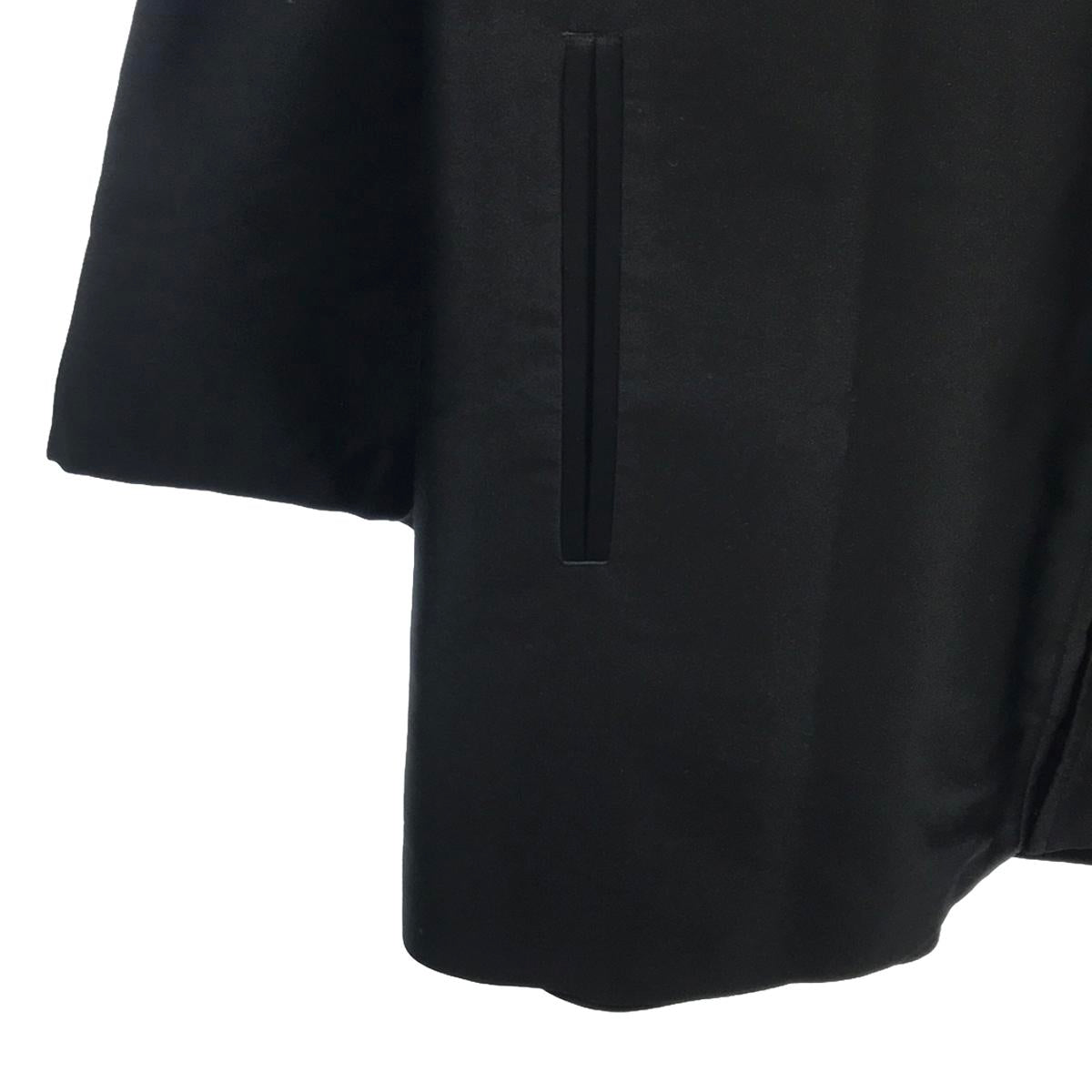 【美品】  ARTS&SCIENCE / アーツアンドサイエンス | シルク バックギャザー サテンコート | 1 | ブラック | レディース