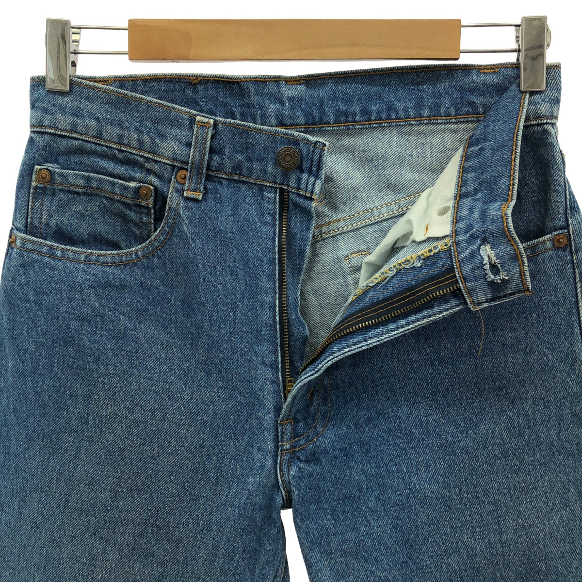 Levi's / 리바이스 | 80s 빈티지 505-0217 데님 바지 각인 650 | W29 L34 | 인디고 | 남성