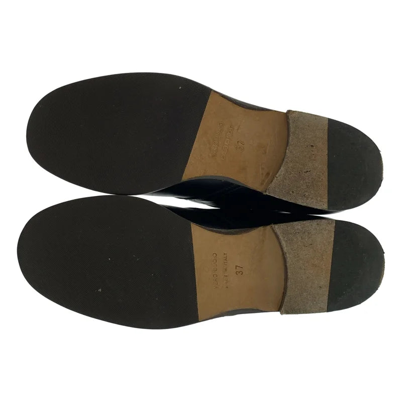 MICHEL VIVIEN / ミッシェルヴィヴィアン | BELTED BOOT/ レザー バックル ストラップ ブーツ | 37 | レディース