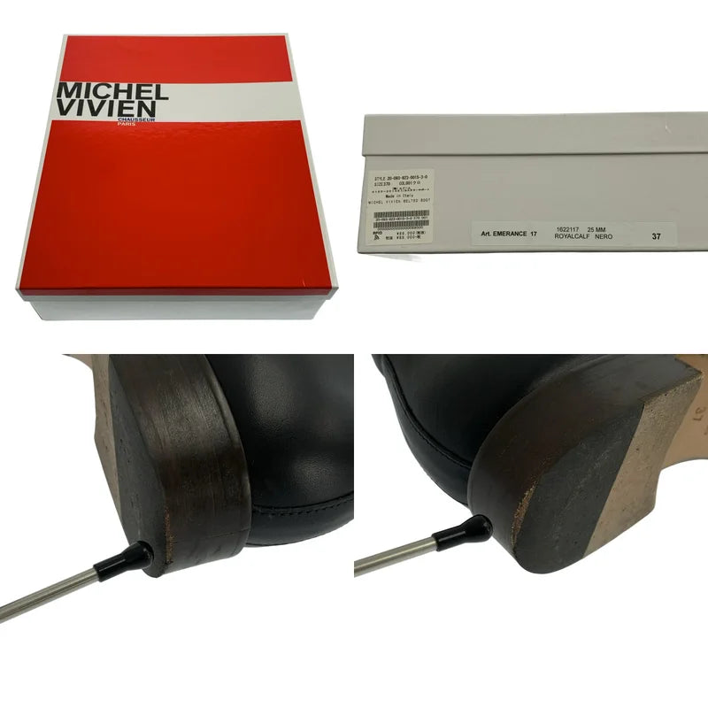 MICHEL VIVIEN / ミッシェルヴィヴィアン | BELTED BOOT/ レザー バックル ストラップ ブーツ | 37 | レディース