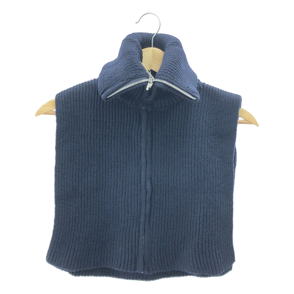 【美品】  Framework / フレームワーク | 2024AW | OLD DERBY 別注 ジップアップハイネックプルオーバーニット | 40 | ネイビー | レディース