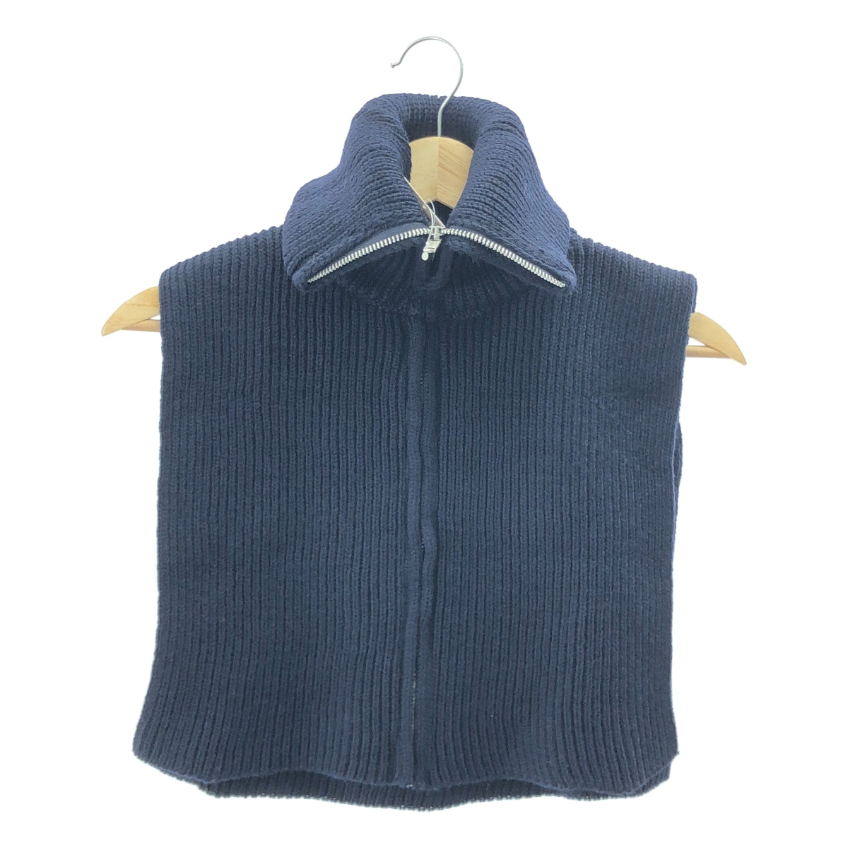 【美品】  Framework / フレームワーク | 2024AW | OLD DERBY 別注 ジップアップハイネックプルオーバーニット | 40 | ネイビー | レディース