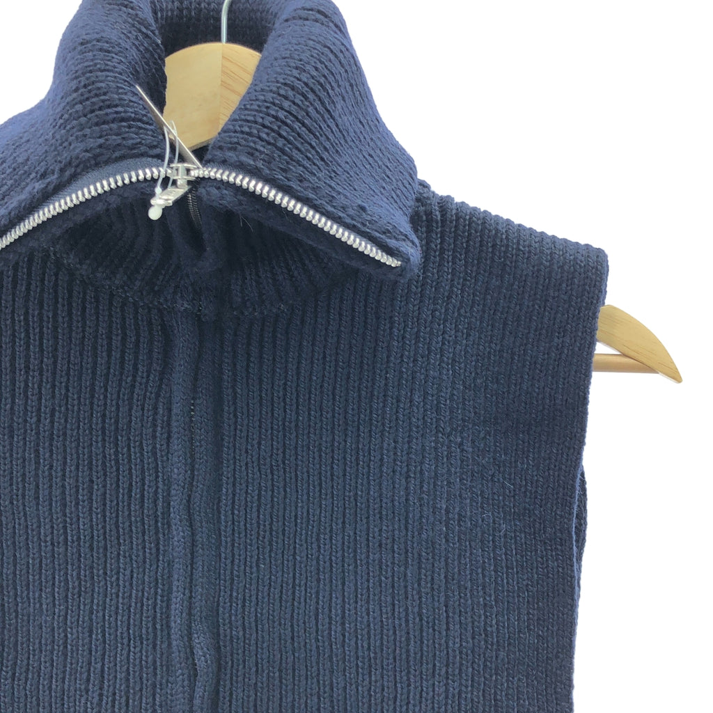 【美品】  Framework / フレームワーク | 2024AW | OLD DERBY 別注 ジップアップハイネックプルオーバーニット | 40 | ネイビー | レディース