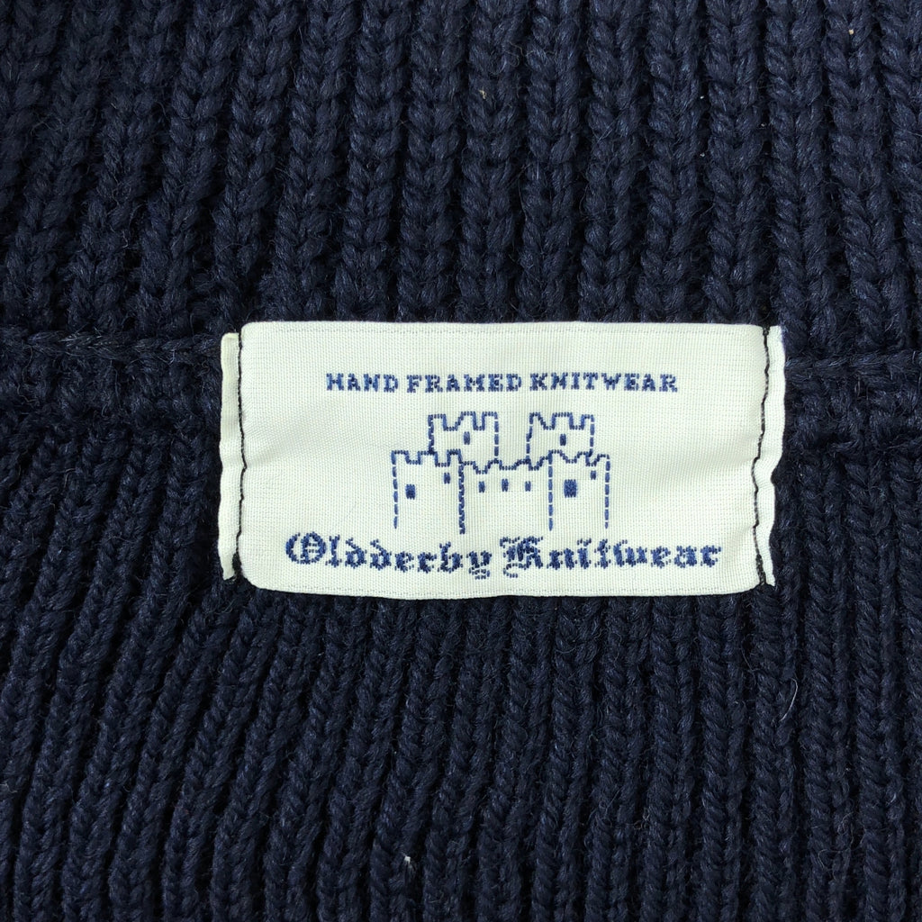 【美品】  Framework / フレームワーク | 2024AW | OLD DERBY 別注 ジップアップハイネックプルオーバーニット | 40 | ネイビー | レディース