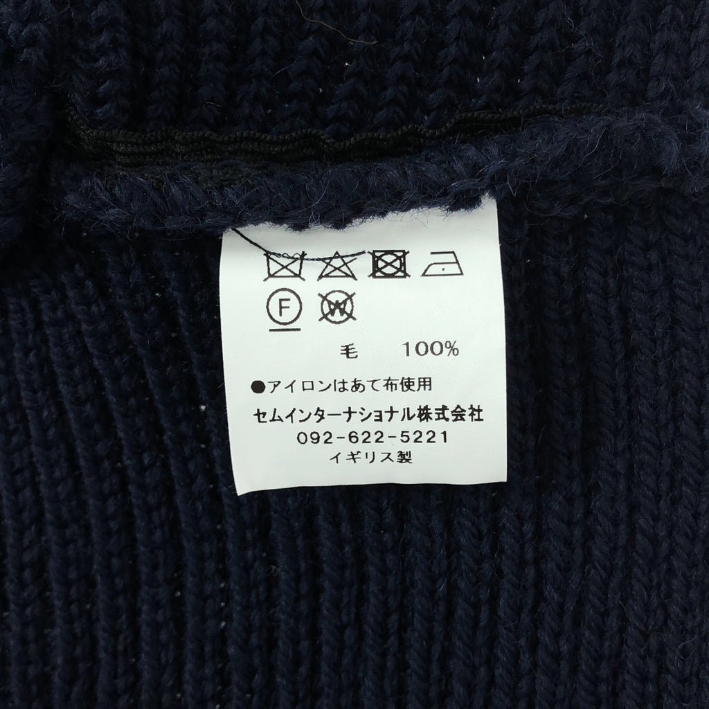 【美品】  Framework / フレームワーク | 2024AW | OLD DERBY 別注 ジップアップハイネックプルオーバーニット | 40 | ネイビー | レディース