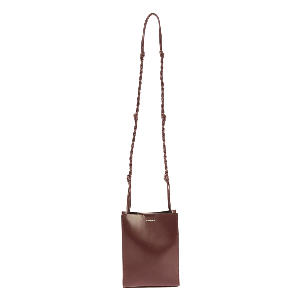 【미품】 JIL SANDER / 질 썬더 | TANGLE SMALL / 탱글 스몰 로고 숄더백 | 보르도 | 여성