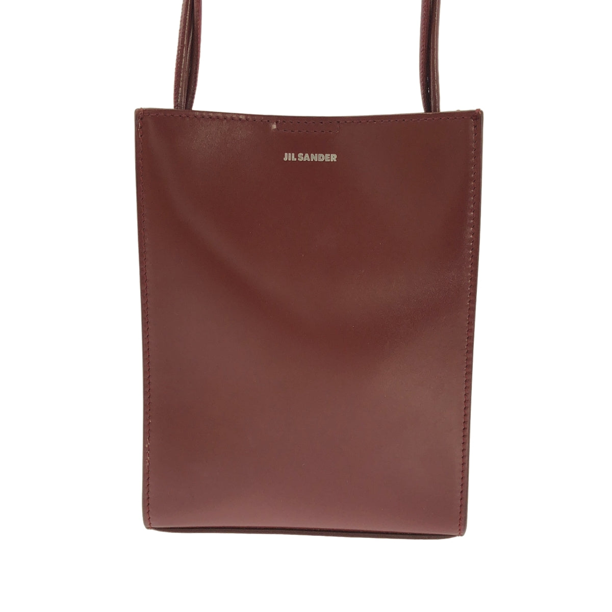【미품】 JIL SANDER / 질 썬더 | TANGLE SMALL / 탱글 스몰 로고 숄더백 | 보르도 | 여성