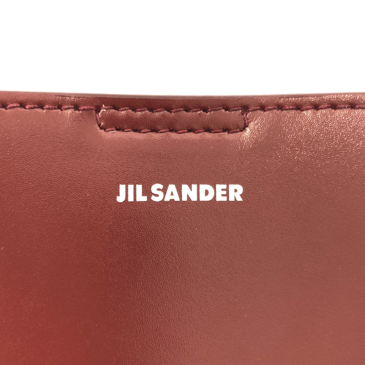 【미품】 JIL SANDER / 질 썬더 | TANGLE SMALL / 탱글 스몰 로고 숄더백 | 보르도 | 여성