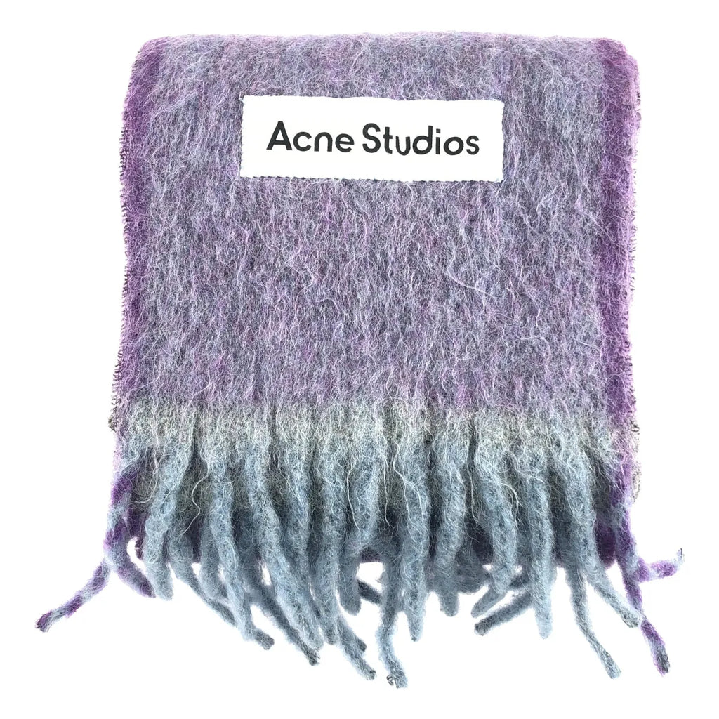 Acne Studios / アクネストゥディオズ | アルパカ モヘア ウール フリンジ ストール マフラー |