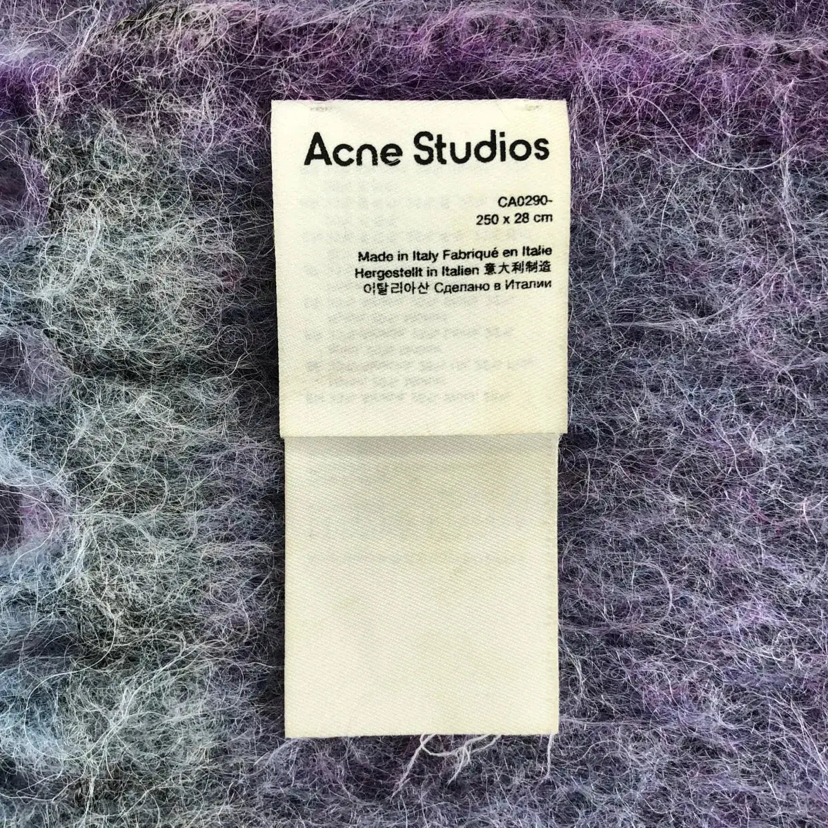 Acne Studios / アクネストゥディオズ | アルパカ モヘア ウール フリンジ ストール マフラー |