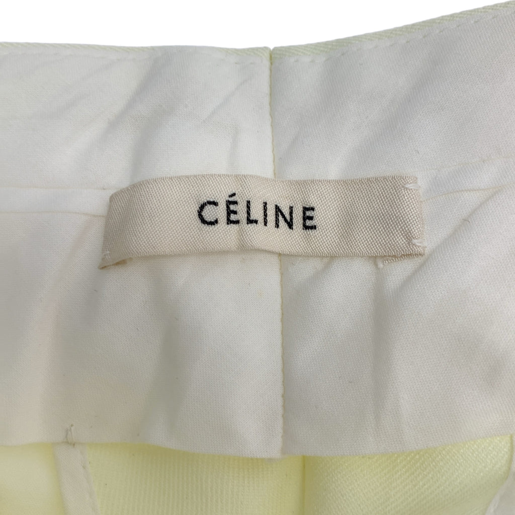 CELINE / セリーヌ | フィービー期 ポリエステル コットン 2タック スラックス パンツ | 34 | レディース
