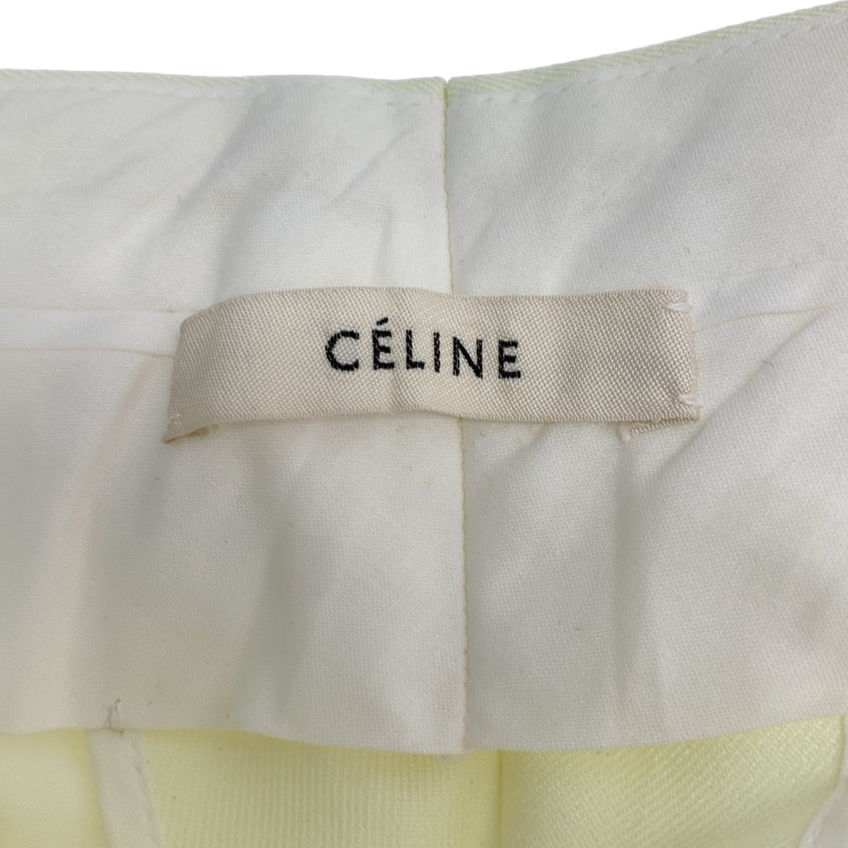CELINE / セリーヌ | フィービー期 ポリエステル コットン 2タック スラックス パンツ | 34 | レディース