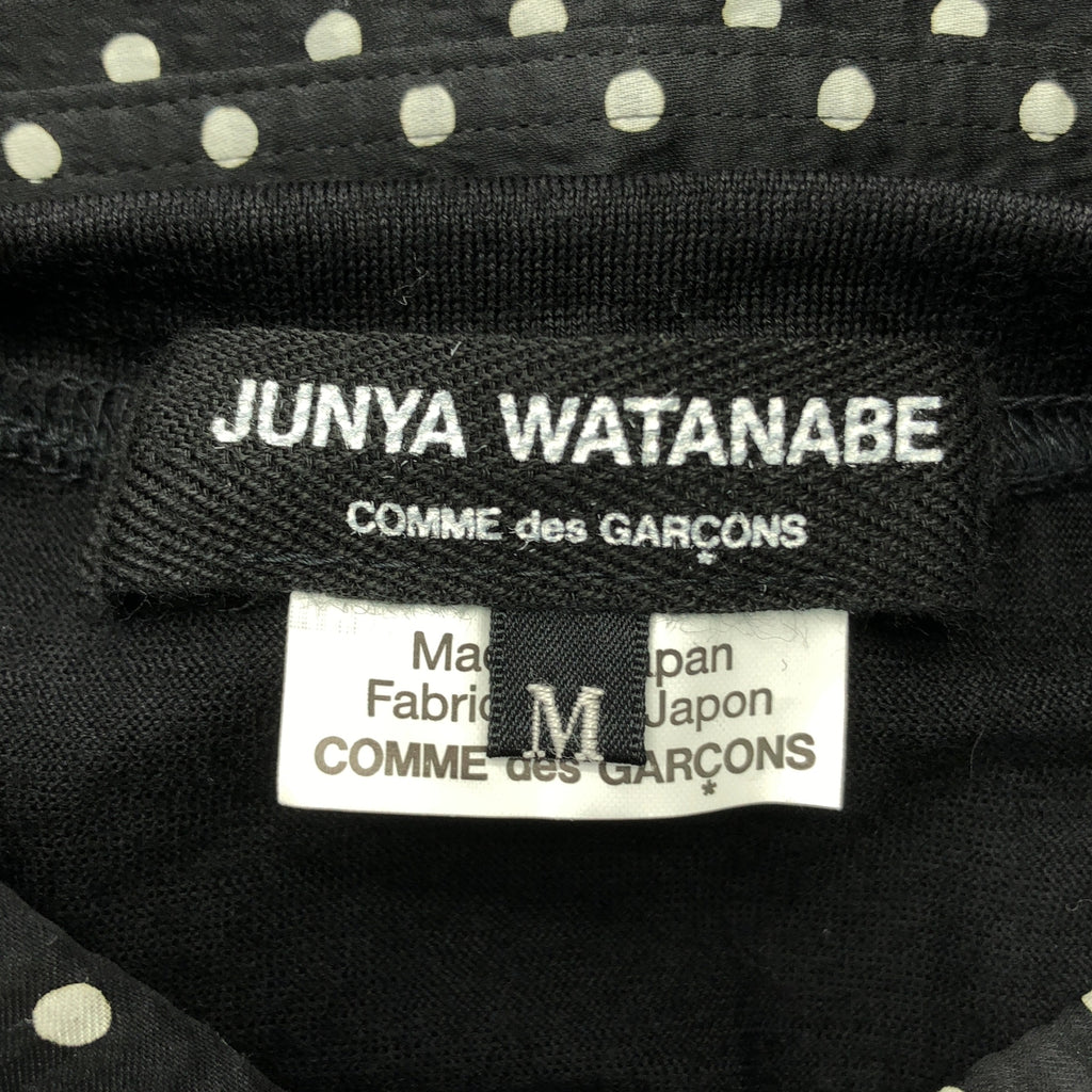 [近乎全新] JUNYA WATANABE COMME des GARÇONS / 渡邊淳彌 | 2019 秋冬 | 聚酯圓點印花層疊開衩襯衫裙 | M碼 | 黑/白 | 女款