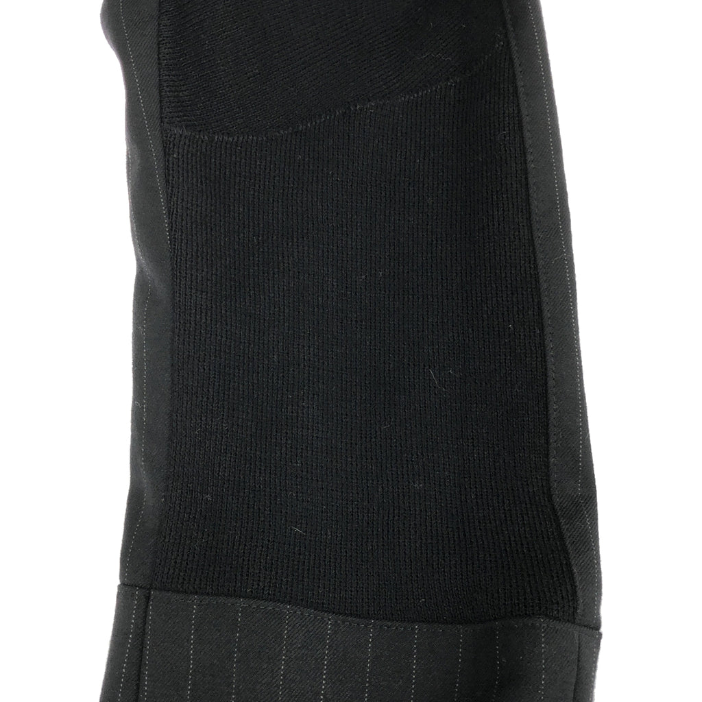 JUNYA WATANABE COMME des GARCONS / 준야와타나베 | 2012AW | 슬리브 니트 전환 싱글 체스터 코트 / 총 안감 | XS | 블랙 | 여성