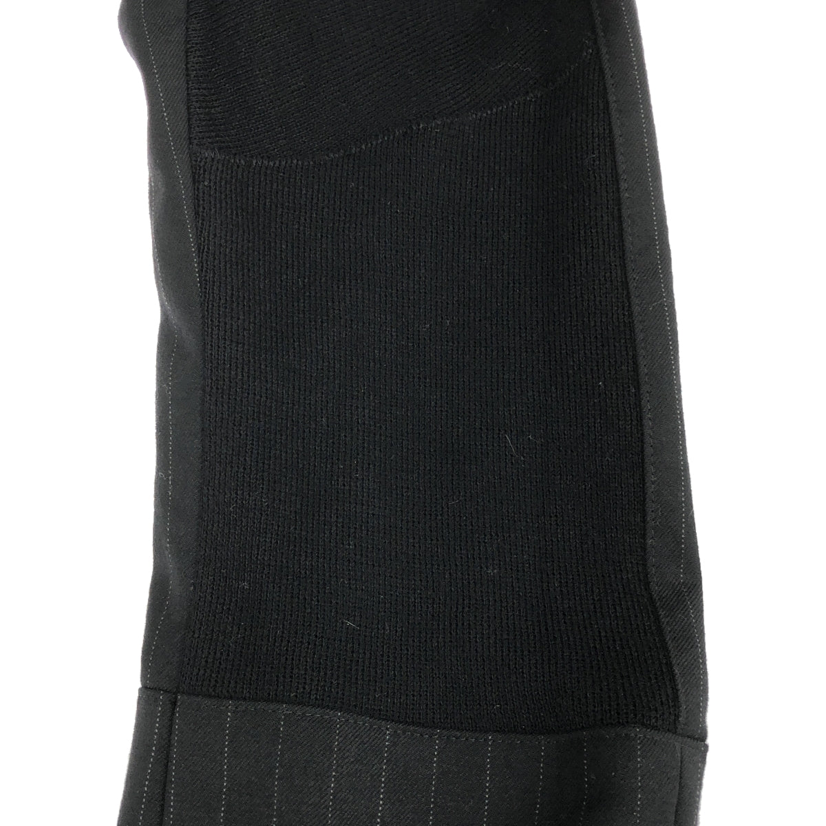 JUNYA WATANABE COMME des GARCONS / 준야와타나베 | 2012AW | 슬리브 니트 전환 싱글 체스터 코트 / 총 안감 | XS | 블랙 | 여성