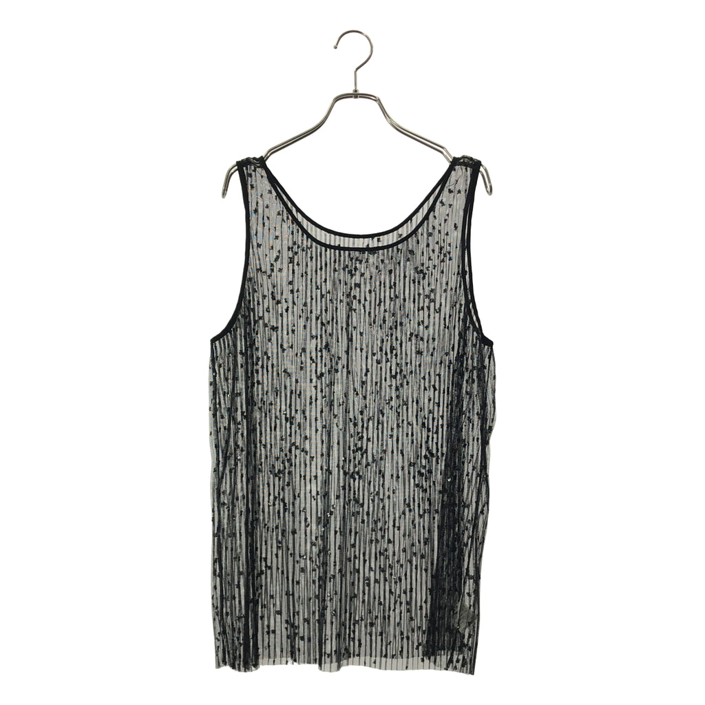 Whim Gazette | 褶皺薄紗無袖套頭衫 | F碼 | 女款